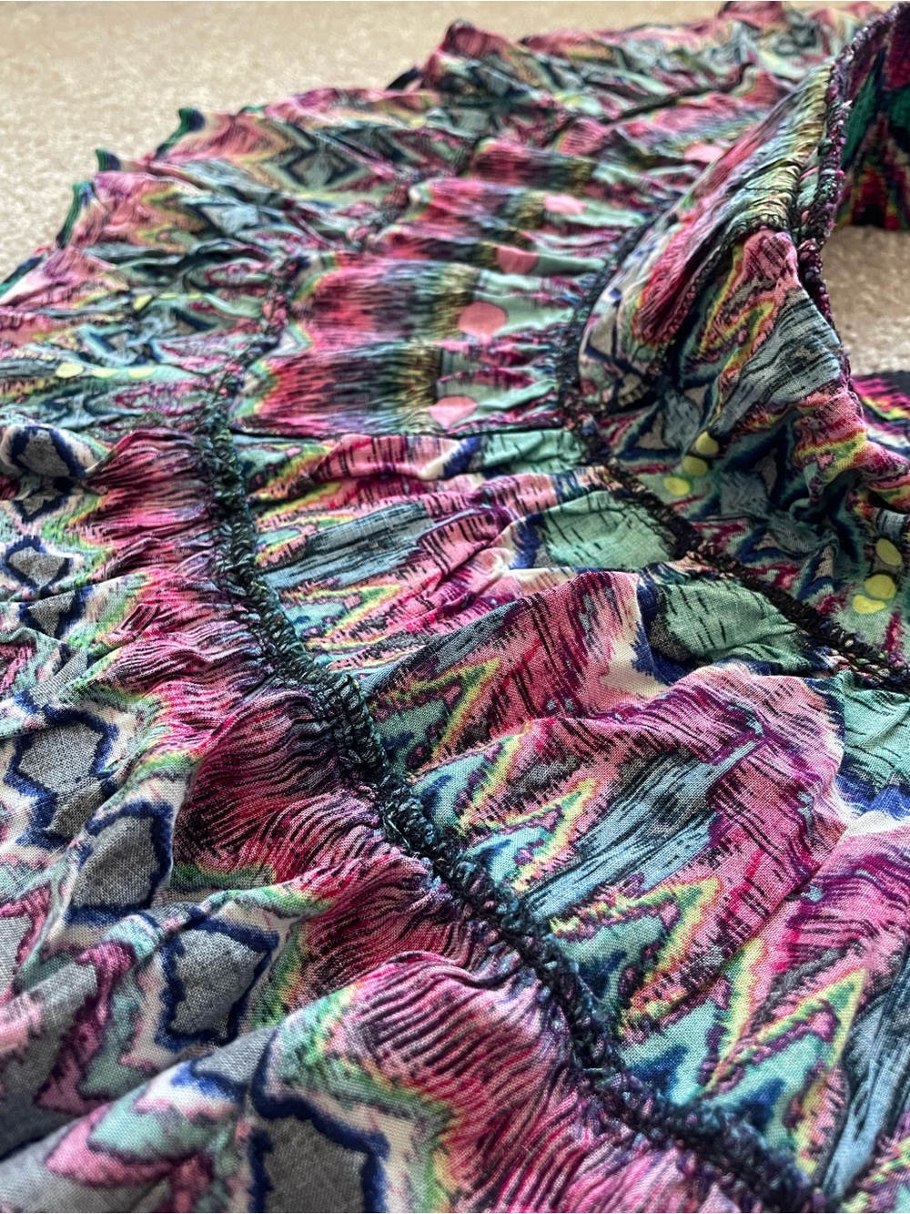 💗 Multi Colored Ruffle Skirt - Picture 9 of 16